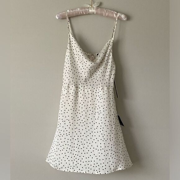 NWT Lulus Polka Dot Mini Dress - Picture 1 of 8